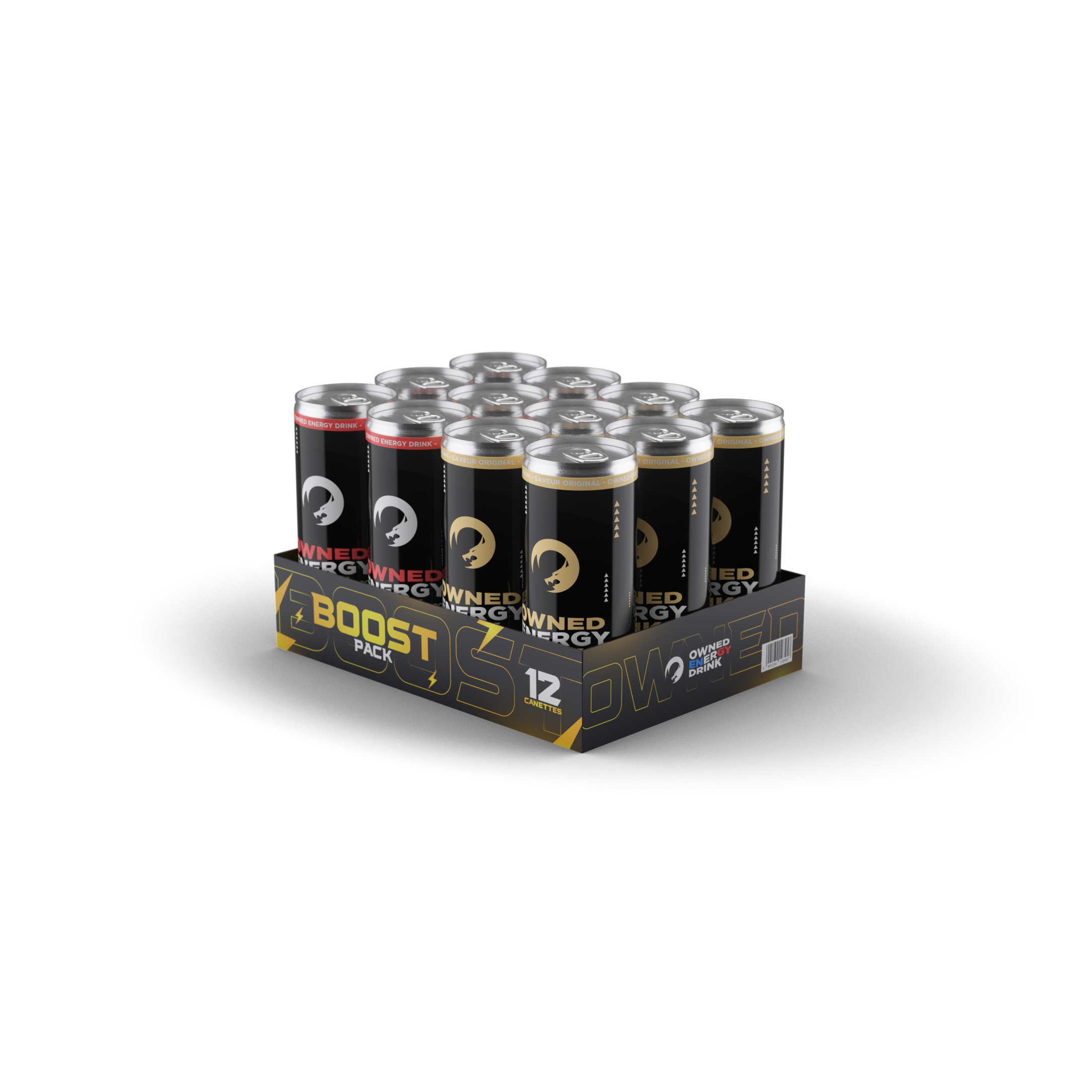 ⚡ BOOST D'ÉNERGIE — Pack Energy Boost (12 canettes)